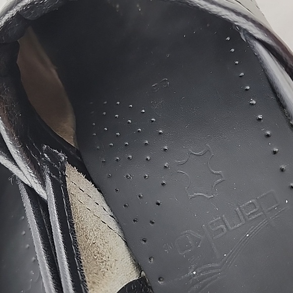 Dansko Women's Black Leather Cabrio Clog Work Shoes Supportive Sz 36 - Picture 12 of 16